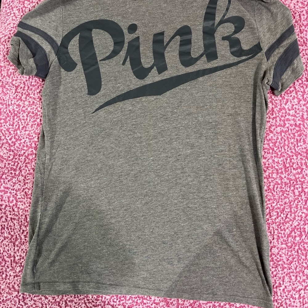 PINK Victoria's Secret Charcoal Tee